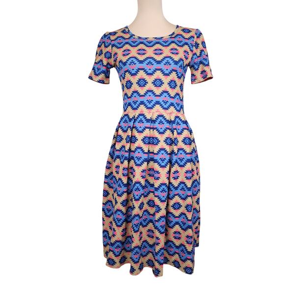 Lularoe Medium Tribal Western Print Dress - Picture 1 of 4